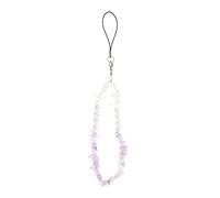 DIYEAH 2pcs Crystal Pearl Bead Phone Wrist Rope DIY Mobile Phone Lanyard for Easy Suspension Prevents Loss and Theft Removable Design for Convenient Use for Personalizing Your Smartphone