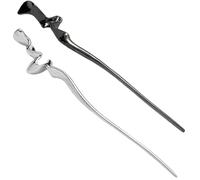 DIYEAH 2pcs Delicate Hair Sticks Hair Forks Classic Retro Easy to Slide into Bun for Family and Holiday Random Color