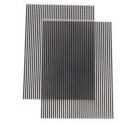 DIYEAH 2pcs DIY Embossing Folder Vertical Stripe Plastic Templates for Scrapbooking Card Making and Paper Crafting Tools Stencils for Handmade Albums and Arts Supplies