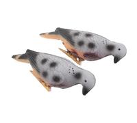 DIYEAH 2pcs Dove Shaped Archery Targets for Hunting Practice, Realistic Simulation Foam Pigeon Statues, Portable and Reusable Eva Foam Decoys for Outdoor Training