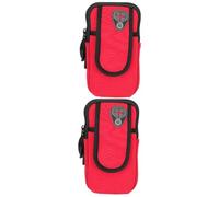 DIYEAH 2pcs Elastic Arm Phone Sleeve Zipper Armband Pouch for Outdoor Fitness Durable Cell Phone Holder for Running Fits Smartphones Lightweight and Flexible Design for Sports Enthusiasts