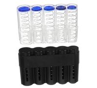 DIYEAH 2pcs Euro Coin Collection Storage Box Coin Holders Spring Mechanism Portable for Collectors