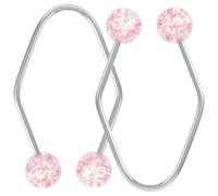 DIYEAH 2pcs Face Dimples Maker Tool for Home and Travel Use, Facial Exerciser with Stainless Steel and Artificial Pearl Material, Gentle on Skin to Enhance Facial Appearance