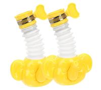 DIYEAH 2pcs Faucet Extender Rotatable Splash Guard Spraying Kitchen Sink Nozzle Bathroom Basin Water Faucet Accessory Random Color