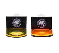 DIYEAH 2pcs Fluorescent Acrylic Coral Frags Holder Rack Coral Propagation Base for Fish Tank Aquarium with Secure Mounting and Decorative Support Tray