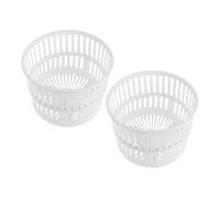 DIYEAH 2pcs Foldable Plastic Spin Dryer Basket Replacement for Mini Washing Machine, Collapsible Design with Efficient Drainage, Suitable for Small Apartments and Home Use, Size