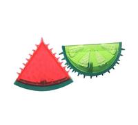 DIYEAH 2pcs Freezable Fruit-shaped Puppy Teething for Small and Large Dogs, Sturdy Ice Water Chew with Water Filling for Summer Cooling and Interactive Molar Cleaning