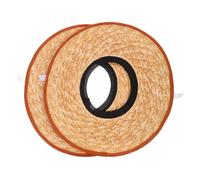DIYEAH 2pcs Full Brim Hard Hat Sun Shade Straw Visor for Outdoor Construction Workers Breathable Cooling Shield Cover Durable and Weather Resistant