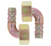 DIYEAH 2pcs Gas Stove Joint Connector Elbow Stove Fittings Pipe Adapter for Cooker Gas Pipe Connector Elbow