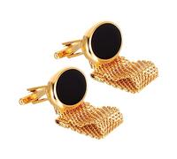 DIYEAH 2pcs Gold Oval Coat Buttons Elegant Decorative Sewing Buttons for Shirts Coats Sweaters Lightweight Easy to Sew Unique Design for Fashionable Style