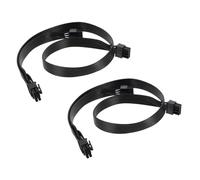 DIYEAH 2pcs Gpu Power Adapter Cable: 8 Pin Pcie To Dual 6+2 Pin Power Supply Extension Kit - Pc Wires For Enhanced System Performance Compatible With EVGA