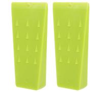 DIYEAH 2pcs Green Spiked Tree Felling Wedges Forestry Wedge Stabilizer for Logging and Tree Cutting Compact Lightweight Wood Splitting Tools with Enhanced Grip for Safe Controlled Use