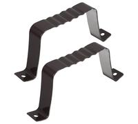 DIYEAH 2pcs Gutter Brackets: Aluminum Alloy Pipe Clamp Adapter - Water Tube Clip Downspout Support Bracket for Gutter Extension Installation