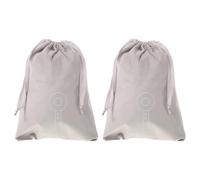 DIYEAH 2pcs Hair Dryer Carrying Bag with Drawstring Closure Thickened Soft Plush Fabric Portable Hair Tools Organizer for Travel and Bathroom Storage Pouch