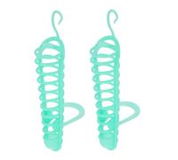 DIYEAH 2pcs Hanging Parrot Food Dispenser with Perch Stand Clear Hollow Bird Millet Holder for Cage Foraging Feeder Basket for Indoor Cockatiel Parakeet Feeding Easy to Attach Bird Food