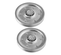 DIYEAH 2pcs Heavy Duty Garage Door Pulley Load Capacity Cable Wheel Replacement Compatibility Quiet Operation Durable Finish for Overhead Sectional Doors