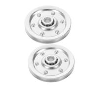 DIYEAH 2pcs Heavy Duty Garage Door Pulley Load Capacity Track Rollers with Quiet Bearing Design Durable Moisture Resistant Sliding Door Roller Replacement