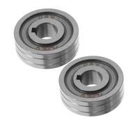 DIYEAH 2pcs Heavy Duty Knurled Groove Wire Feed Rollers V Shaped Groove Metal Drive Wheels for Welders Up to Load Capacity Smooth and Consistent Wire Feeding Replacement Parts