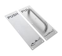 DIYEAH 2pcs Heavy Duty Stainless Steel Push Pull Door Handle for Sliding Barn Doors Compatible Ergonomic Grip for Gates Garages Sheds Durable Finish