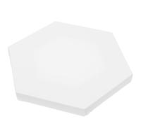 DIYEAH 2pcs Hexagon Acrylic Painting Panel Creative Canvas Frame for Students Artists White Irregular Oil Painting Board for DIY and Porch Decor