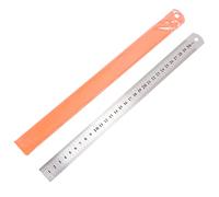DIYEAH 2pcs High Accuracy Brass Positioning Block with Double Scale Steel Ruler Wear Resistant Woodworking Line Locator Stop Block for Precise DIY Measuring and Marking