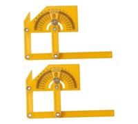 DIYEAH 2pcs High Precision Woodworking Protractor Ruler Multi-function Angle Measuring Tool with Lock Nut for Carpentry Cabinet-making and Construction Projects