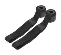 DIYEAH 2pcs Home Fitness Elastic Resistance Bands over Door Anchor Training Strap for Strength Workouts Protective End Design Prevents Door Damage Black