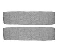 DIYEAH 2pcs Japanese Exfoliating Bath Towels Long Back Scrubber Cloths with Mesh Texture for Body Rubbing and Dead Skin Removal, Portable Shower Scrubbers for Indoor Use