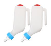 DIYEAH 2pcs Lamb Feeding Bottle - 800ml Hanging Goat Lamb Feeder - Hang Upside Down Feeder Bottle For Calves Livestock Milk Dispenser Animal Nursing