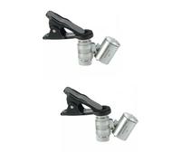 DIYEAH 2pcs LED Pocket Microscope Clip Magnifying Glass for Jewelry Currency Detecting Microscope Magnifier Light Phone Lens for Reading Texts Random Color
