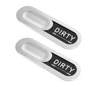 DIYEAH 2pcs Magnet Mark Cleaning Indicator Dishwasher Magnet Sign Clean Dirty for Dishwashers Kitchen Decor Easy to Slide and Read