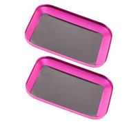 DIYEAH 2pcs Magnetic Screw Holder Tray Aluminum Alloy Magnetic Bowl for Model Aircraft and Mechanics Secure Parts Organizer with Minimalist Design for Bolts and Hardware Storage
