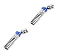 DIYEAH 2pcs Magnetic Spark Plug Socket Tool with Swivel Joint Durable Sleeve for Easy Removal in Tight Spaces Lightweight Automotive Spark Plug Removal Accessory