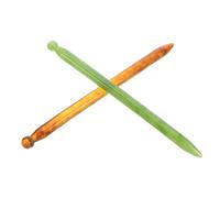 DIYEAH 2pcs Manual Acupressure Bar Massage Tools for Deep Tissue and Facial Tightening, Portable Resin Reflexology Pens for Home and Traveling Relaxation and Body Point Therapy