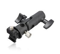 DIYEAH 2PCS Metal Flash Lamp Holder Bracket with Umbrella Mount for DSLR Camera Flash and Video LED Light Stand Compatible with Standard Shoe Mount