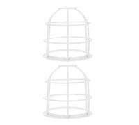 DIYEAH 2pcs Metal Lamp Shade: Metal Light Bulb Cage Guard - Safety Cage Enhanced Protection for Industrial Lighting - Wire Light Bulb Covers
