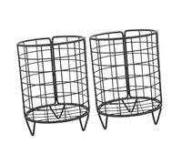 DIYEAH 2pcs Metal Rabbit Feeder Rack Hay Holder for Cage Small Pets Standing Food Feeder Sturdy Wear-Resistant Bunny Accessory for Household Use