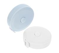 DIYEAH 2pcs Mini Soft Tape Measure Retractable Flexible Ruler for Sewing Craft and Travel Durable Bendable Measuring Tape Portable Crochet Supplies