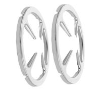 DIYEAH 2pcs Non-slip Cast Iron Wok Pan Holder for Gas Stove Support Stand for Home Kitchens Outdoor Cooking Essential Accessory for Safe Cooking