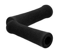 DIYEAH 2pcs Non-Slip Walking Cane Handle Grips with Comfortable Deep Grey Short Foam Wraps, Crutch Handle Accessories for Elderly Support and Mobility Aid