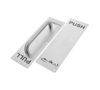 DIYEAH 2pcs Passage Door Handle Sliding Barn Door Handle Dresser Pulls Stainless Steel Silver