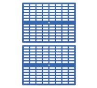 DIYEAH 2pcs Plastic Bunny Feet Mats for Rabbit and Chinchilla Cage, Small Animal Foot Resting Mats in Blue, Sturdy and Not Easy to Wear, Suitable for Bathroom and Cage Use, Ensuring