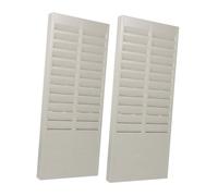 DIYEAH 2pcs Plastic Card Organizer Desktop Holder with Slots Space-saving Attendance Payroll Rack for Employee Badges Compact Office Punch Clock Supplies