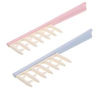 DIYEAH 2pcs Plastic Massage Comb with Wide Tooth Design for Curly Hair Hair Detangler Combs for Home Use and Travel