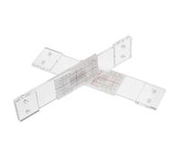DIYEAH 2pcs Portable Acrylic Crack Gauge Rulers for Real-time Monitoring and Measuring Crack Width on Walls and Bridges, for Architectural and Home Maintenance Use