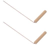 DIYEAH 2pcs Portable Dowsing Rods Spirit Rods for Divination and Camping Supplies, Sturdy Wood and Brass Construction, Comfortable Use for Outdoor Activities and Water Detection