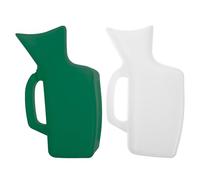 DIYEAH 2pcs Portable Female Urinal Bottle 1000ml Large Capacity Urinary Drainage Pot with Lid for Travel and Hospital Use, Washable Women Outdoor Pee Container, Practical Bedside Urine