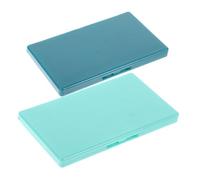 DIYEAH 2pcs Portable Magnetic Needle Holder Simple Pin Container for Sewing Home Storage Box for Pins Clips and More Includes Blue and Dark Blue