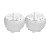 DIYEAH 2pcs Portable Mini Washing Machine Turbine Washer for Travel and Home Use, Compact Usb-powered Laundry Washer with Suction Cup, Suitable for Underwear and Small Loads