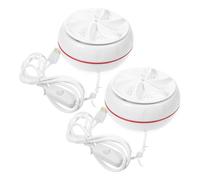 DIYEAH 2pcs Portable Mini Washing Machine with USB Power for Socks and Clothing Compact Abs Turbo Washer for Home and Travel Use